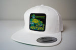 The "OG Heaters" LIMITED EDITION ALL WHITE Flat Bill Snapback Hat