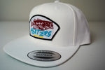 The "Heater Fish" LIMITED EDITION ALL WHITE, Flat Bill, Snapback Hat