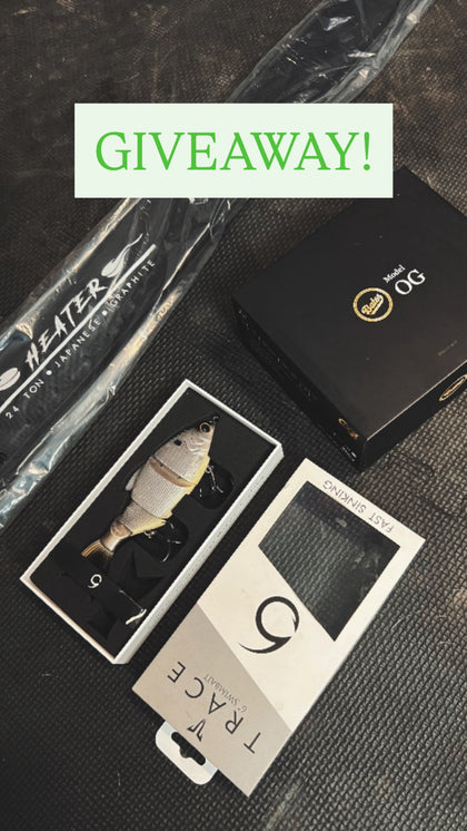 DIGITAL TICKET! for Heater Rod, Bates Reel, & Swimbait Giveaway